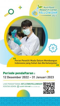 NUTRIFOOD RESEARCH CENTER FELLOWSHIP 2023 AJAK PENELITI KEMBANGKAN INOVASI NUTRISI